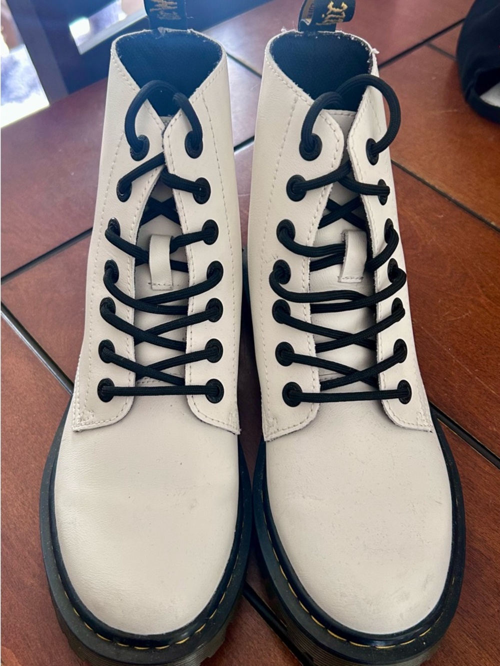White Dr. Marten Boots